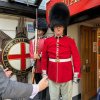 Dressing as a member of the Kings guard in London on a recent trip there. How do I look?