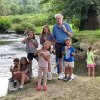 A summer midday stop for ice cream with grandsons and four nieces in Valle Crucis, North Carolina