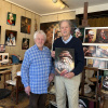 Visiting the Paris gallery of AndrÃ©-joseph Martins de Barros.  He is extremely well known, and painted the picture of a series of books on this page. The paining hangs in my office in Baton Rouge.